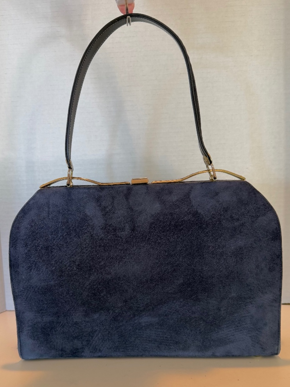 Vintage 1960’s Mar-Shel Suede Handbag Blue